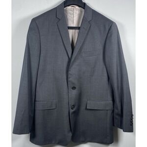 Brooks Brothers Gray Blazer Red Fleece Mens 44R 100% Wool Cupro‎ Sport Jacket